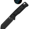 QSP Baby Penguin Fixed Blade Blue 14C28N Stainless Steel