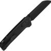 QSP Knife Penguin Glyde Lock Blackout - Sheepsfoot