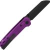 QSP Penguin Glyde Lock Sheepsfoot Purple Black Blade