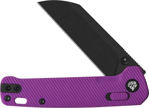 QSP Penguin Glyde Lock Sheepsfoot Purple Black Blade