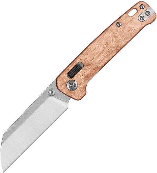 QSP Penguin Glyde Lock Copper G10 Folding Knife 14C28N