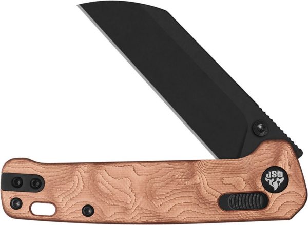 QSP Penguin Glyde Lock Copper G10 Folding Knife 14C28N