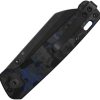 QSP Knife Penguin V2 Blue Carbon Fiber G10