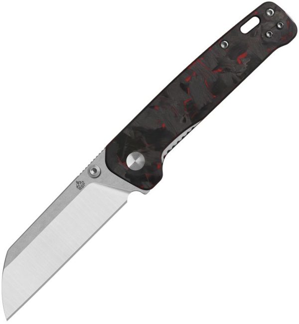 QS130V2F1.jpg QSP Knife Penguin V2 Red Carbon Fiber G10