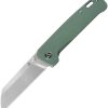 QSP Penguin Linerlock Folding Knife 154CM Green Titanium