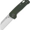 QSP Knife Mini Penguin Linerlock - Green Micarta