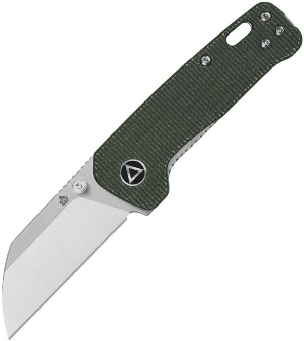 QSP Knife Mini Penguin Linerlock - Green Micarta