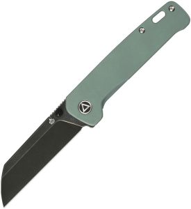 QSP Penguin Linerlock Folding Knife 154CM Green Titanium