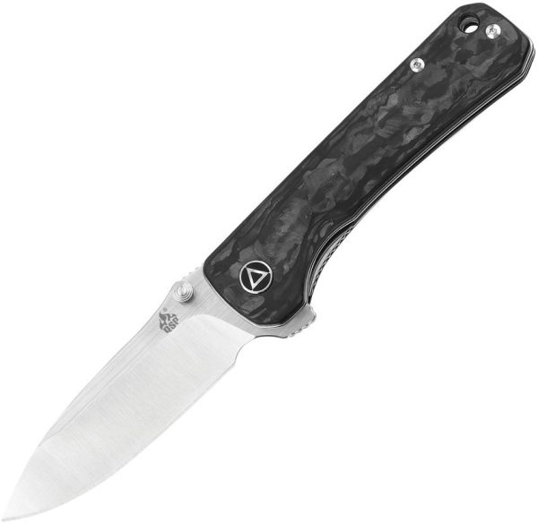 QSP Hawk Linerlock Folding Knife CPM S35VN Carbon Fiber