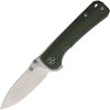 QS131H.jpg QSP Hawk Linerlock Folding Knife Green Micarta 14C28N