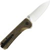 QSP Hawk Linerlock Brass Folding Knife 14C28N Blade
