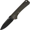 QSP Hawk Linerlock Copper Black Folding Knife 14C28N Stainless