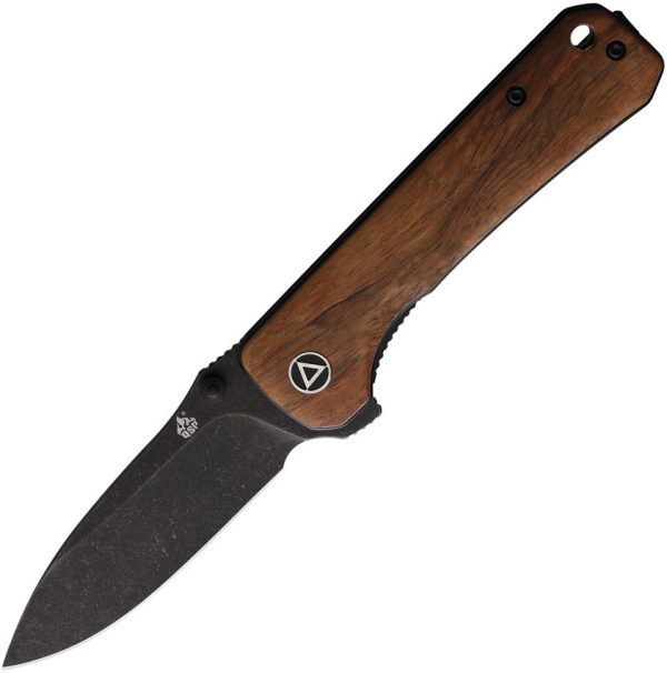 QSP Hawk Linerlock Folding Knife 14C28N Mkuruti Black