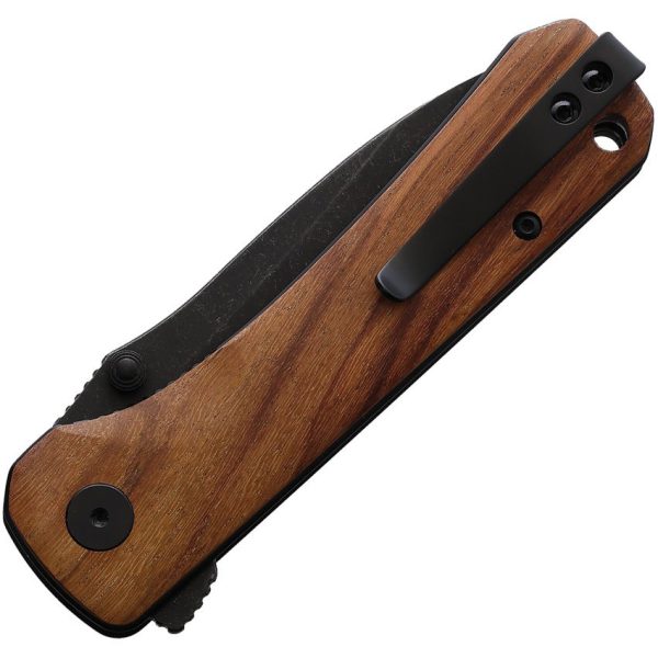 QSP Hawk Linerlock Folding Knife 14C28N Mkuruti Black