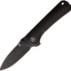 QSP Hawk Linerlock Folding Knife 14C28N Ebony Black