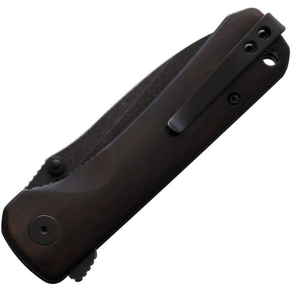 QSP Hawk Linerlock Folding Knife 14C28N Ebony Black