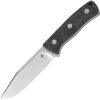 QSP Bison Fixed Blade Black D2 Steel Kydex Sheath Knife