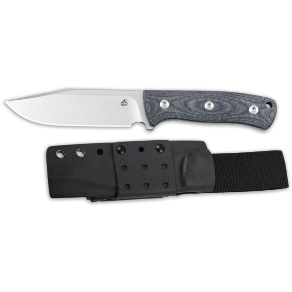 QS134B_add_01.jpg QSP Bison Fixed Blade D2 Steel Denim Micarta EDC Knife