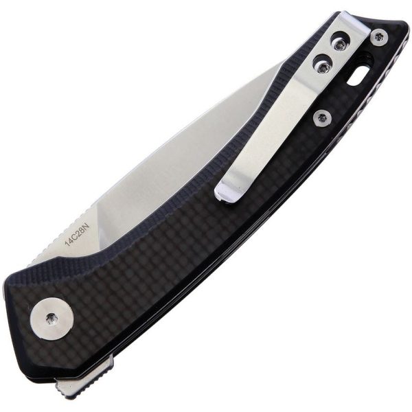 QSP Knife Leopard Linerlock - Carbon Fiber