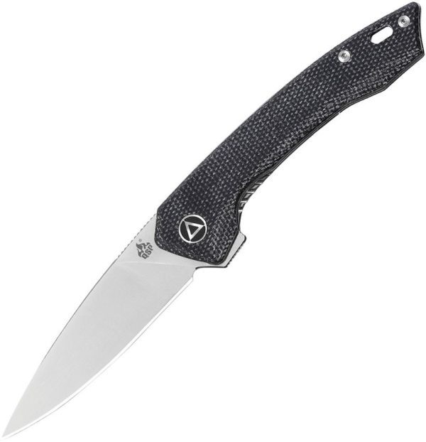QSP Knife Leopard Linerlock - Black Micarta