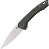 QSP Knife Leopard Linerlock - Green Micarta