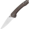 QSP Knife Leopard Linerlock - Brown Micarta