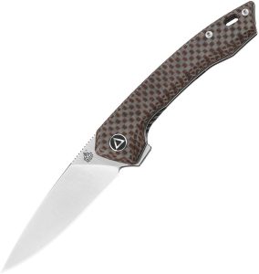 QSP Knife Leopard Linerlock - Brown Micarta