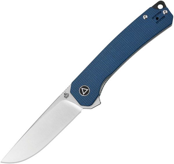 QSP Osprey Linerlock Folding Knife Blue Micarta 14C28N