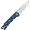 QSP Osprey Linerlock Folding Knife Blue Micarta 14C28N