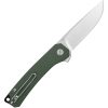 QSP Osprey Linerlock Folding Knife 14C28N Green Micarta