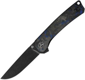 QSP Osprey Linerlock Folding Knife 14C28N Black G10 Carbon Fiber