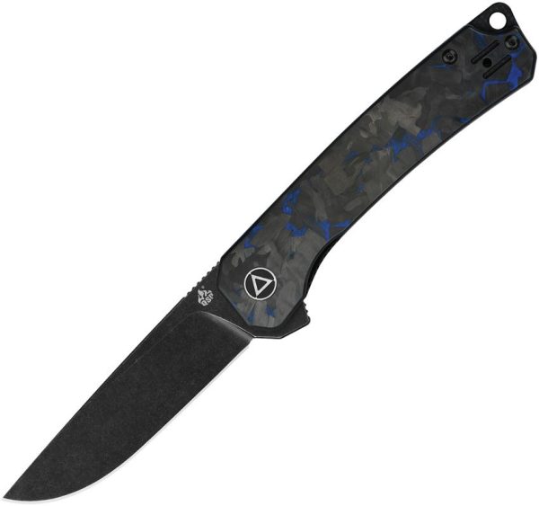 QSP Osprey Linerlock Folding Knife 14C28N Black G10 Carbon Fiber