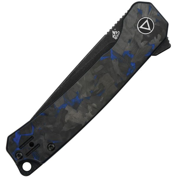 QSP Osprey Linerlock Folding Knife 14C28N Black G10 Carbon Fiber