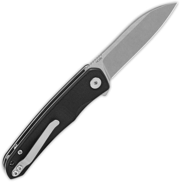 QSP Knife Otter Linerlock - Black G10 14C28N