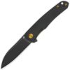 QSP Knife Otter Linerlock Blackout - Black G10 14C28N