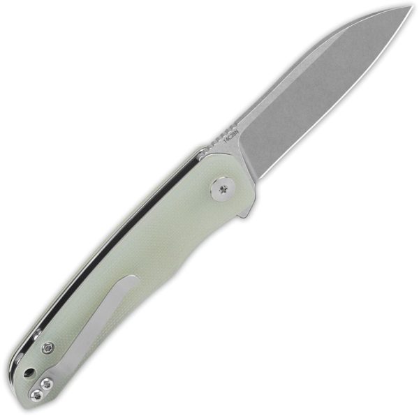 QSP Knife Otter Linerlock - Jade G10 14C28N