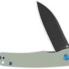 QSP Knife Otter Linerlock Black Jade - G10 14C28N