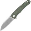QSP Knife Otter Linerlock - Green Micarta 14C28N