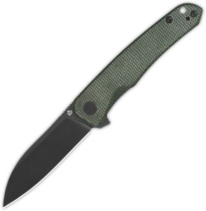 QS140E2.jpg QSP Knife Otter Linerlock - Green Micarta 14C28N Blackout