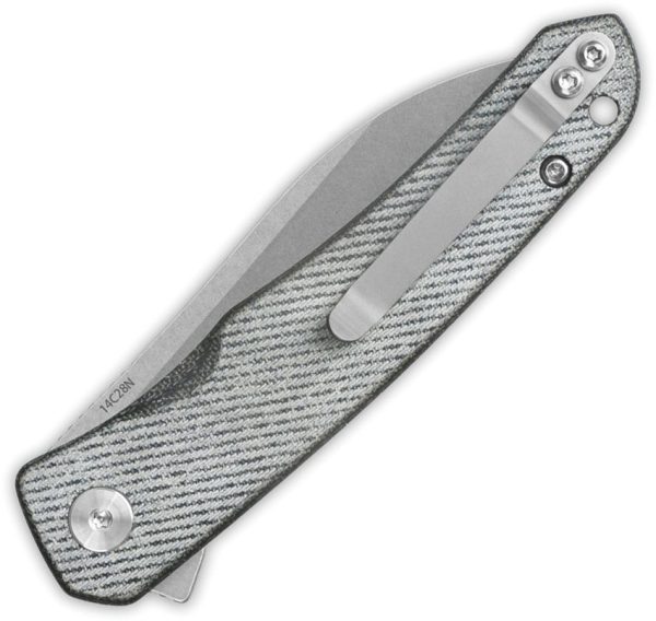 QSP Knife Otter Linerlock - Denim Micarta 14C28N