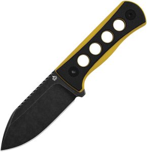 QSP Knife Canary Neck Knife Yellow - 14C28N Stonewash
