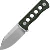 QSP Canary Neck Knife Green 14C28N Fixed Blade EDC