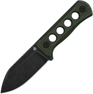 QSP Canary Neck Knife Green 14C28N Fixed Blade EDC