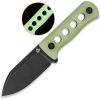 QSP Canary Neck Knife 14C28N Glow Resin Fixed Blade Kydex