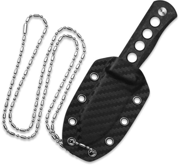 QS141M_add_01.jpg QSP Canary Neck Knife Damascus Green GITD Fixed Blade