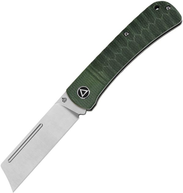 QSP Hedgehog Slip Joint Folding Knife 14C28N Green Micarta
