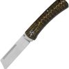 QS142C.jpg QSP Hedgehog Slip Joint Folding Knife 14C28N Gold Carbon Fiber
