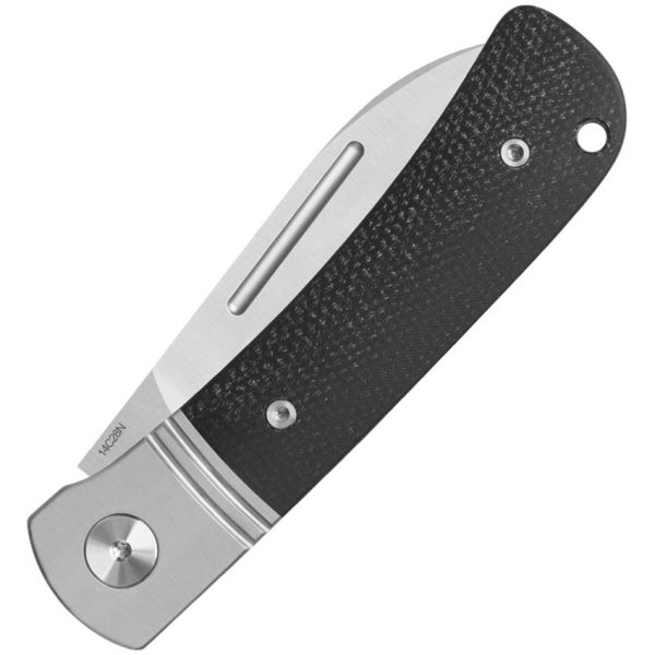 QS142SPA_add_01.jpg QSP Hedgehog Slip Joint Folding Knife 14C28N Black Micarta