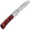 QSP Hedgehog Slip Joint Folding Knife Red Resin 14C28N