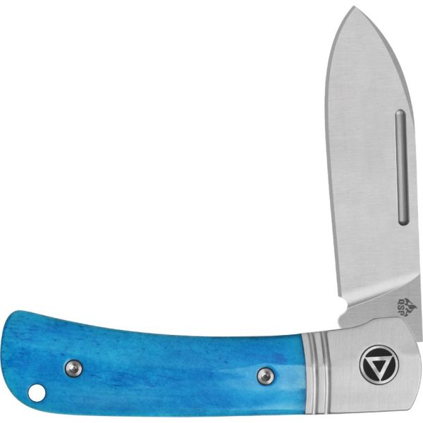 QS142SPD_add_02.jpg QSP Hedgehog Slip Joint Folding Knife Blue Bone 14C28N